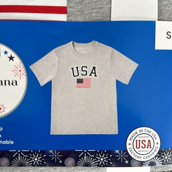 NWT MEMBERS MARK USA T-shirt - Picture 2 of 2